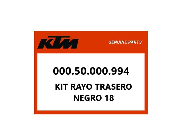 KIT RAYO TRASERO NEGRO 18" - 00050000994