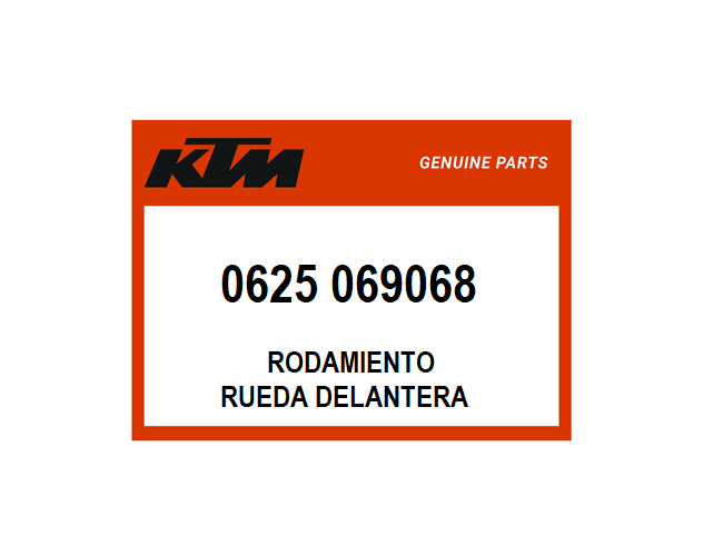 Rodamiento 6906  Rueda Delantera- KTM/HQV