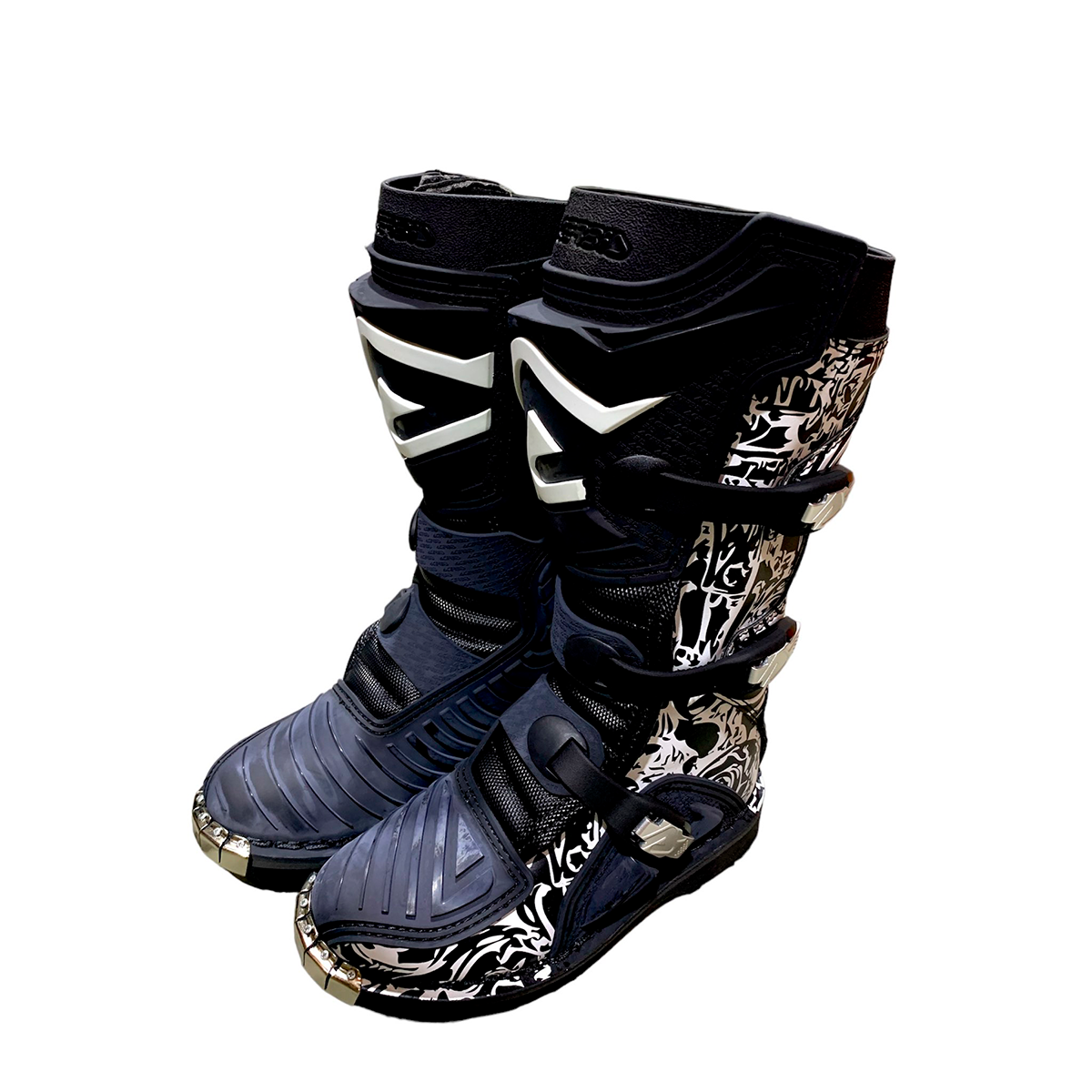 Botas ACERBIS Niño Graffiti Negro