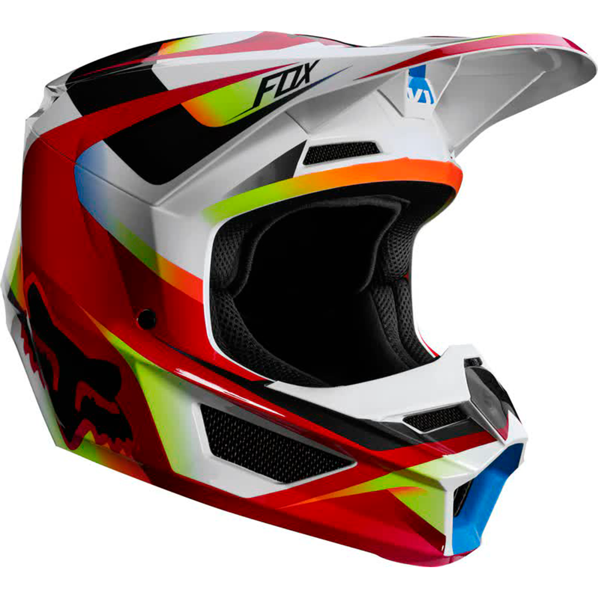 Casco FOX V1 Motif Rojo/ Blanco