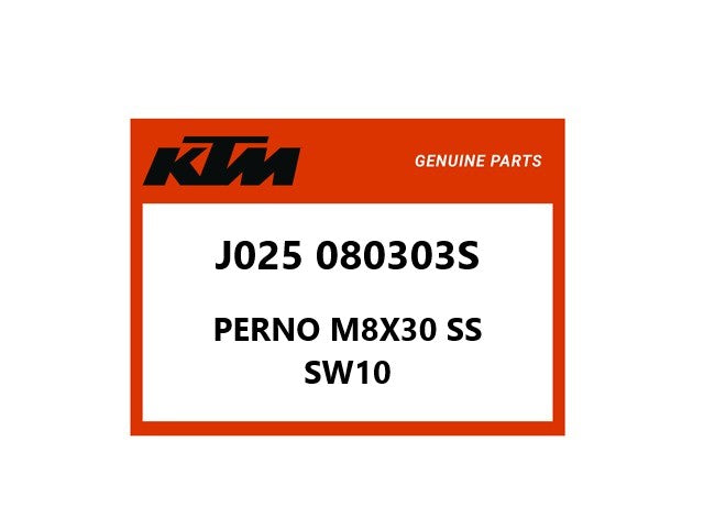 PERNO M8X30 SS SW10 - J025080303S