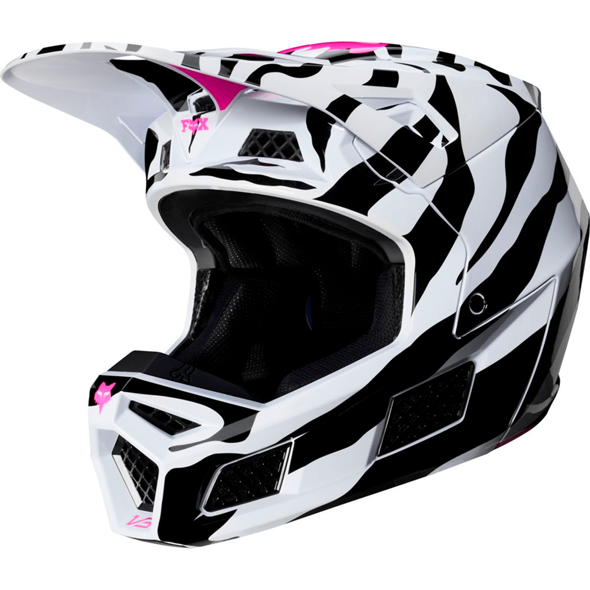 Casco FOX V3 Zebra Le Zebra