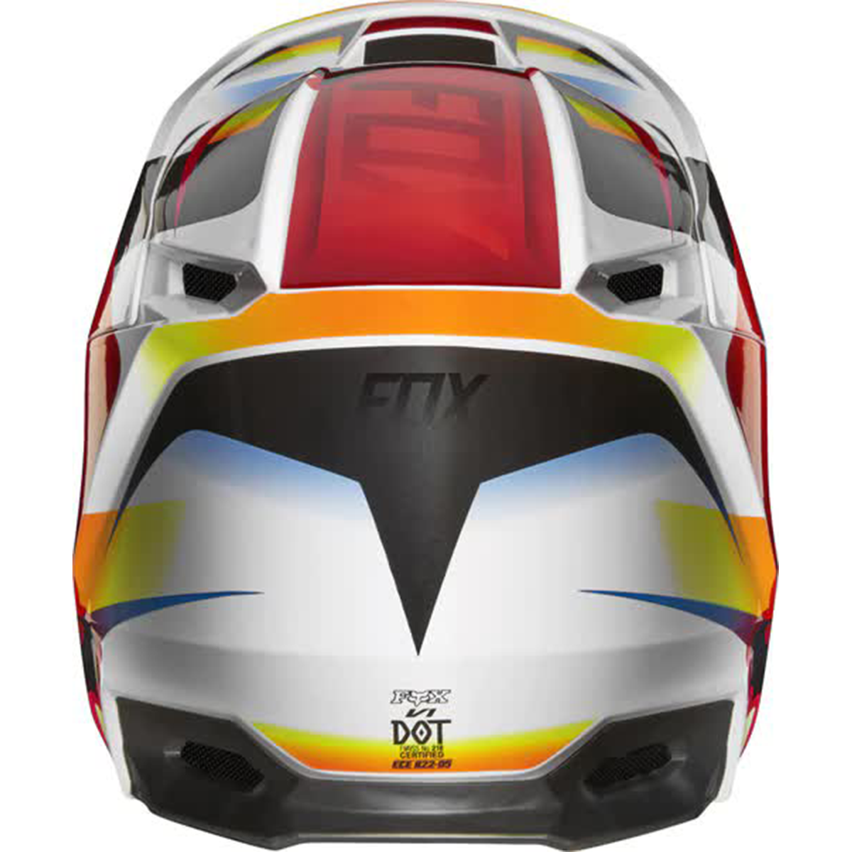 Casco FOX V1 Motif Rojo/ Blanco