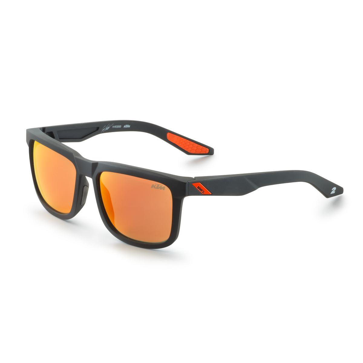 Experimenta la potencia visual definitiva con los Lentes Cooper Webb Negro de 100% para KTM: Ultra HD, irrompibles y con estilo exclusivo.