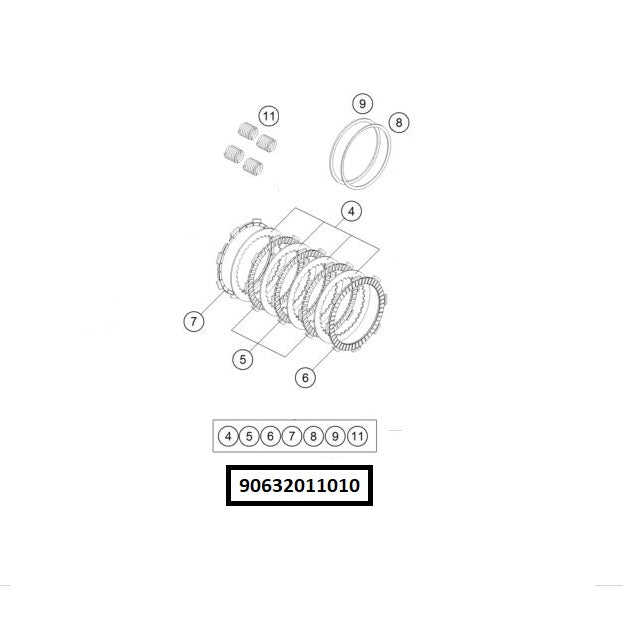 Kit Embrague - 200  DUKE/RC/Svartpilen