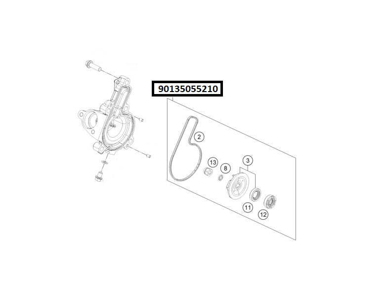 KIT DE REPARACIÓN  BOMBA AGUA - KTM DUKE/ADVENTURE